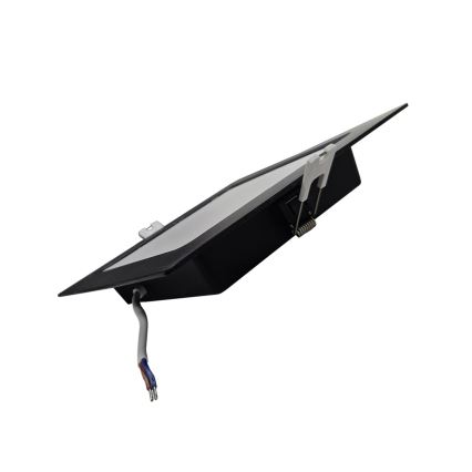 LED Oprawa wpuszczana SQUARE LED/12W/230V 4000K 17x17 cm czarny