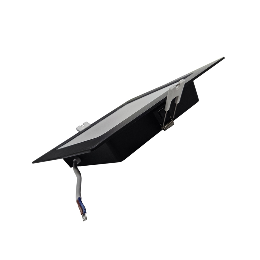 LED Oprawa wpuszczana SQUARE LED/12W/230V 4000K 17x17 cm czarny