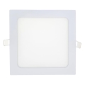 LED Oprawa wpuszczana SQUARE LED/15W/230V 6500K 18,8x18,8 cm biały