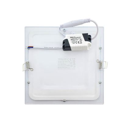 LED Oprawa wpuszczana SQUARE LED/15W/230V 6500K 18,8x18,8 cm biały