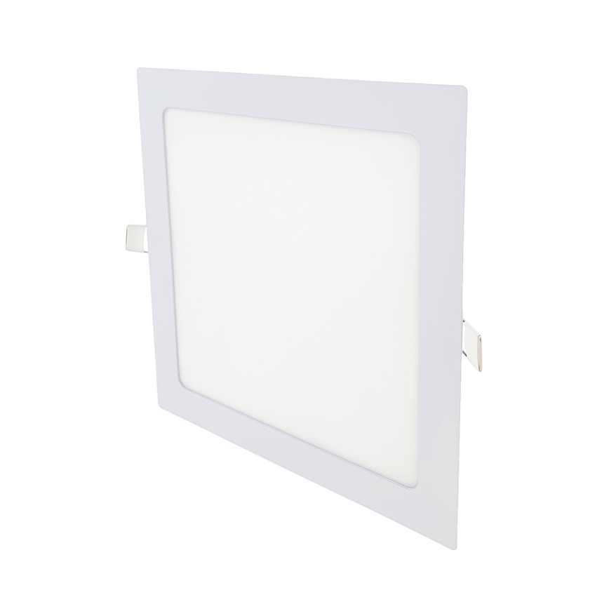 LED Oprawa wpuszczana SQUARE LED/18W/230V 2700K 22x22 cm biały