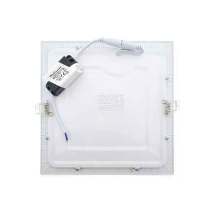 LED Oprawa wpuszczana SQUARE LED/18W/230V 2700K 22x22 cm biały