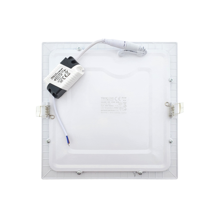 LED Oprawa wpuszczana SQUARE LED/18W/230V 2700K 22x22 cm biały