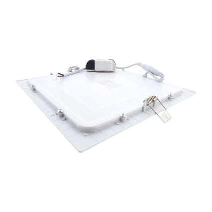 LED Oprawa wpuszczana SQUARE LED/18W/230V 2700K 22x22 cm biały