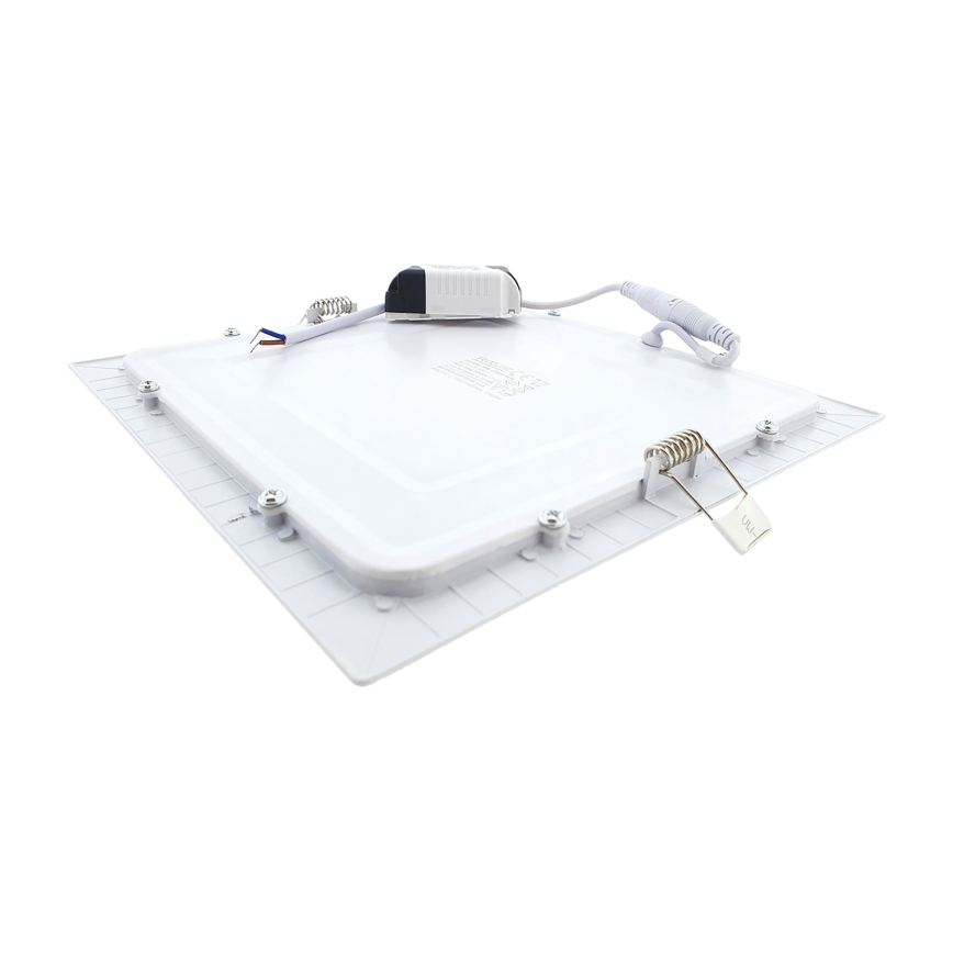 LED Oprawa wpuszczana SQUARE LED/18W/230V 2700K 22x22 cm biały