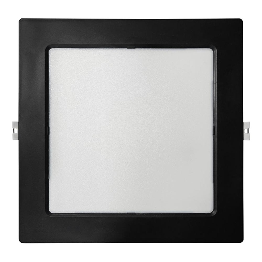 LED Oprawa wpuszczana SQUARE LED/18W/230V 4000K 22x22 cm czarny