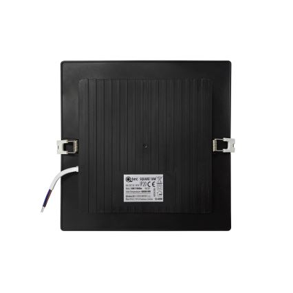 LED Oprawa wpuszczana SQUARE LED/18W/230V 4000K 22x22 cm czarny