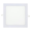 LED Oprawa wpuszczana SQUARE LED/18W/230V 4200K 22x22 cm biały