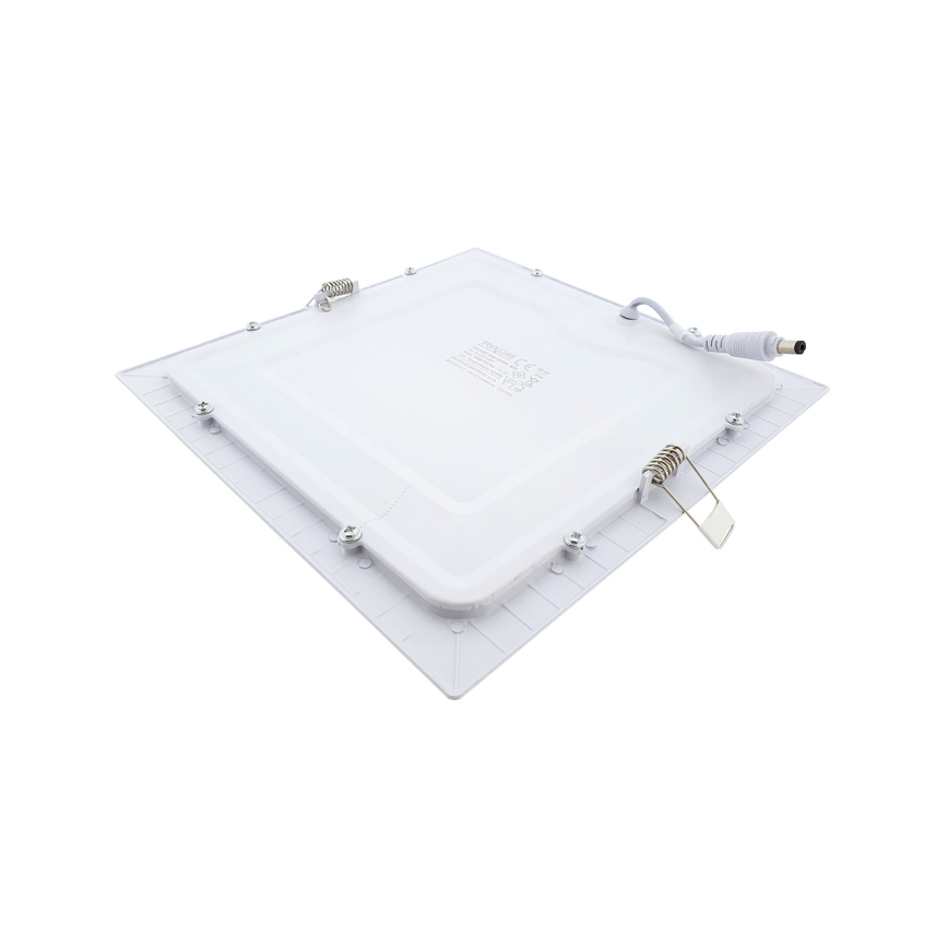 LED Oprawa wpuszczana SQUARE LED/18W/230V 4200K 22x22 cm biały