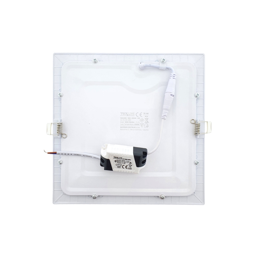 LED Oprawa wpuszczana SQUARE LED/18W/230V 6500K 22x22 cm biały