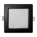 LED Oprawa wpuszczana SQUARE LED/6W/230V 4000K 12x12 cm czarny