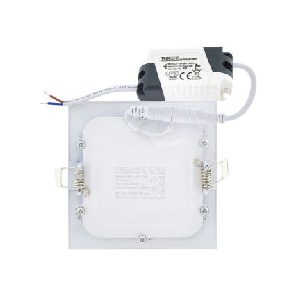 LED Oprawa wpuszczana SQUARE LED/6W/230V 4200K 11,8x11,8 cm biały