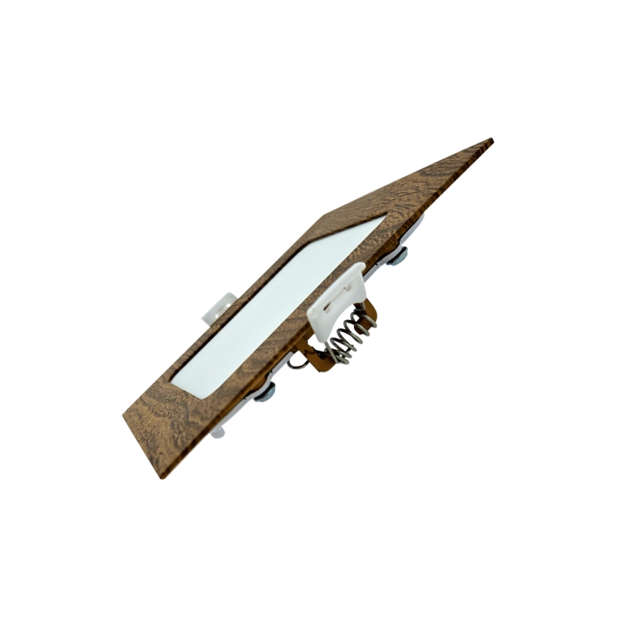 LED Oprawa wpuszczana SQUARE LED/6W/230V 4200K 11,8x11,8 cm brązowa
