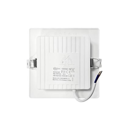 LED Oprawa wpuszczana SQUARE LED/9W/230V 4000K 14,5x14,5 cm biały