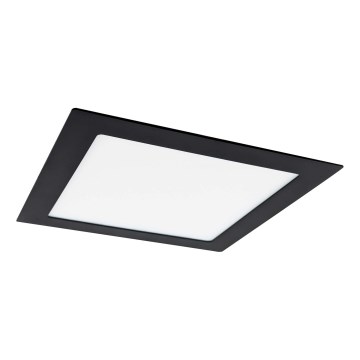 LED Oprawa wpuszczana VEGA LED/12W/230V 2900/3900/5800K 17,5x17,5 cm czarny