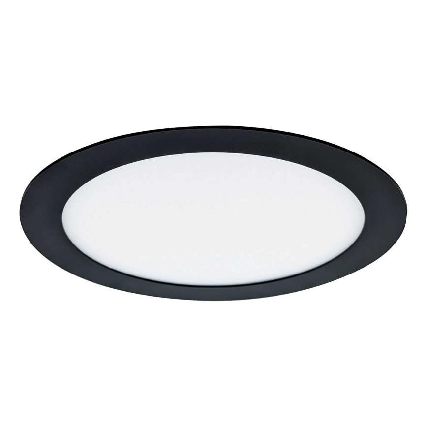 LED Oprawa wpuszczana VEGA LED/18W/230V 2900/3900/5800K śr. 22,5 cm czarny