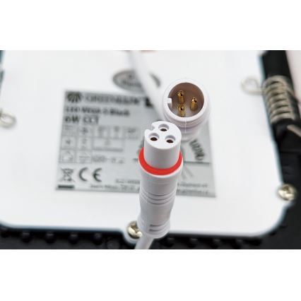 LED Oprawa wpuszczana VEGA LED/18W/230V 2900/3900/5800K śr. 22,5 cm czarny