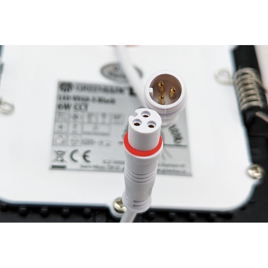 LED Oprawa wpuszczana VEGA LED/18W/230V 2900/3900/5800K śr. 22,5 cm czarny