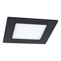 LED Oprawa wpuszczana VEGA LED/6W/230V 2900/3900/5800K 12,5x12,5 cm czarny