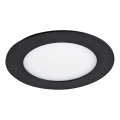 LED Oprawa wpuszczana VEGA LED/6W/230V 2900/3900/5800K śr. 12,5 cm czarny