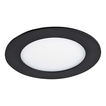 LED Oprawa wpuszczana VEGA LED/6W/230V 2900/3900/5800K śr. 12,5 cm czarny
