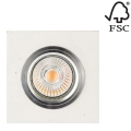 LED Oprawa wpuszczana VITAR 1xGU10/5W/230V beton - certyfikat FSC