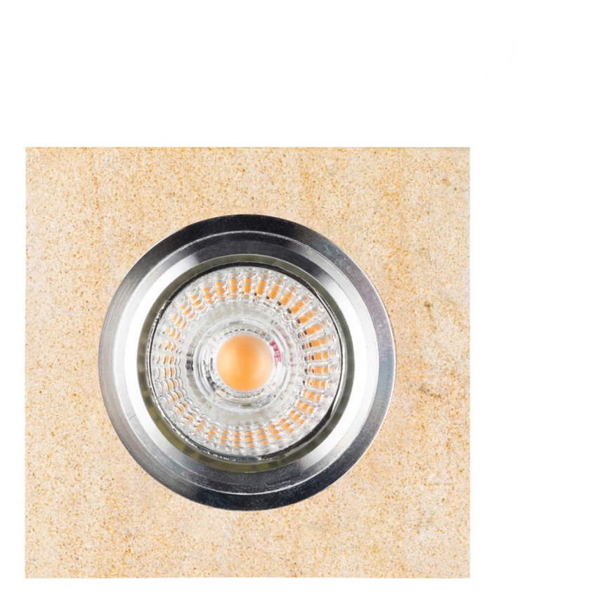 LED Oprawa wpuszczana VITAR 1xGU10/5W/230V CRI 90 piaskowiec – certyfikat FSC