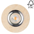 LED Oprawa wpuszczana  VITAR 1xGU10/5W/230V kamień - certyfikat FSC