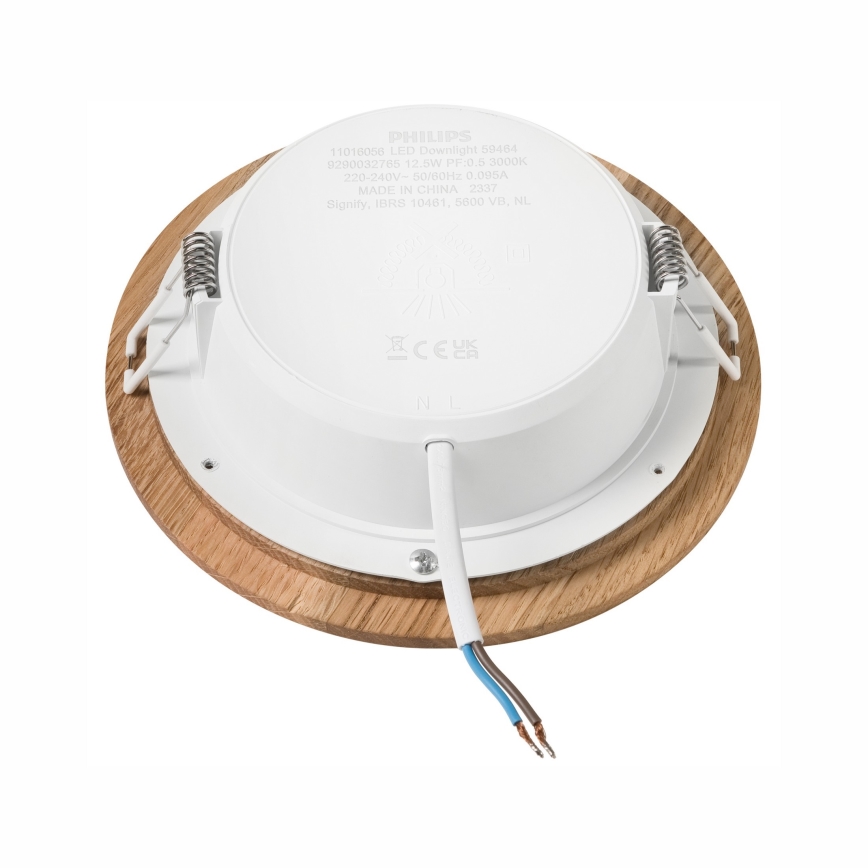 LED Oprawa wpuszczana WOODY SPOT LED/12,5W/230V 4000K dąb ø 16 cm