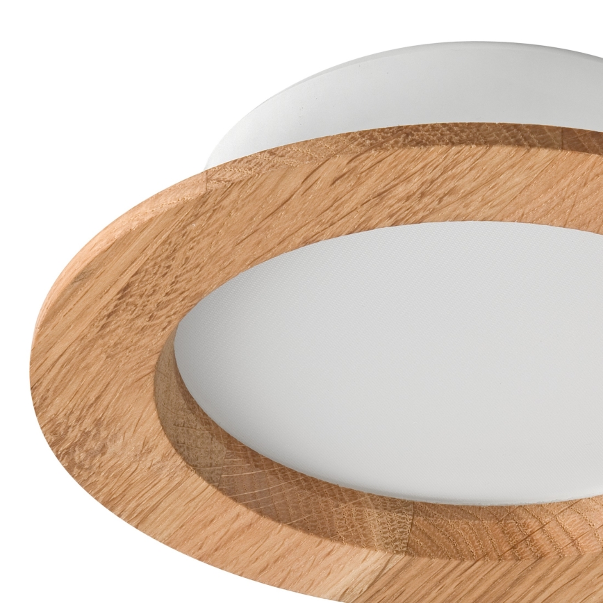 LED Oprawa wpuszczana WOODY SPOT LED/12,5W/230V 4000K dąb ø 16 cm