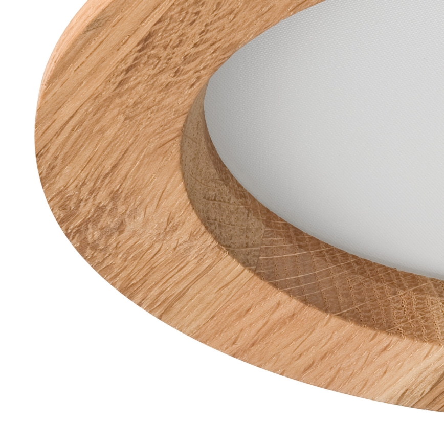 LED Oprawa wpuszczana WOODY SPOT LED/12,5W/230V 4000K dąb ø 16 cm