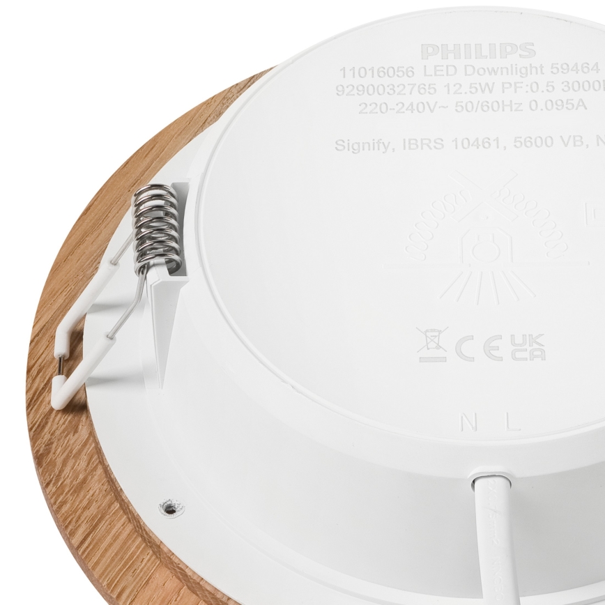 LED Oprawa wpuszczana WOODY SPOT LED/12,5W/230V 4000K dąb ø 16 cm
