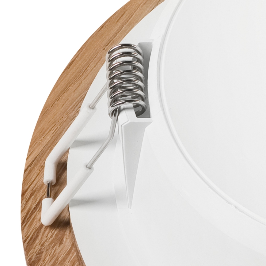 LED Oprawa wpuszczana WOODY SPOT LED/12,5W/230V 4000K dąb ø 16 cm