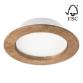 LED Oprawa wpuszczana WOODY SPOT LED/12,5W/230V 4000K orzech ø 16 cm