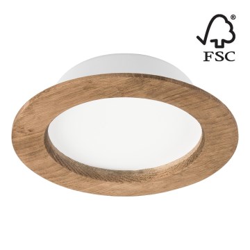 LED Oprawa wpuszczana WOODY SPOT LED/12,5W/230V 4000K orzech ø 16 cm