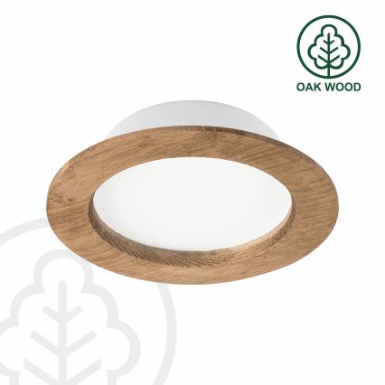 LED Oprawa wpuszczana WOODY SPOT LED/12,5W/230V 4000K orzech ø 16 cm