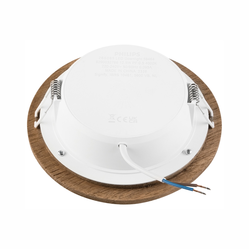LED Oprawa wpuszczana WOODY SPOT LED/12,5W/230V 4000K orzech ø 16 cm