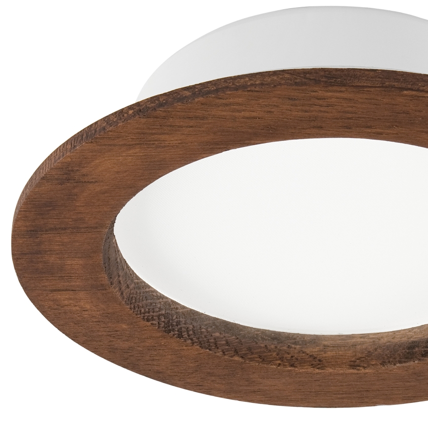 LED Oprawa wpuszczana WOODY SPOT LED/12,5W/230V 4000K wiśnia ø 16 cm