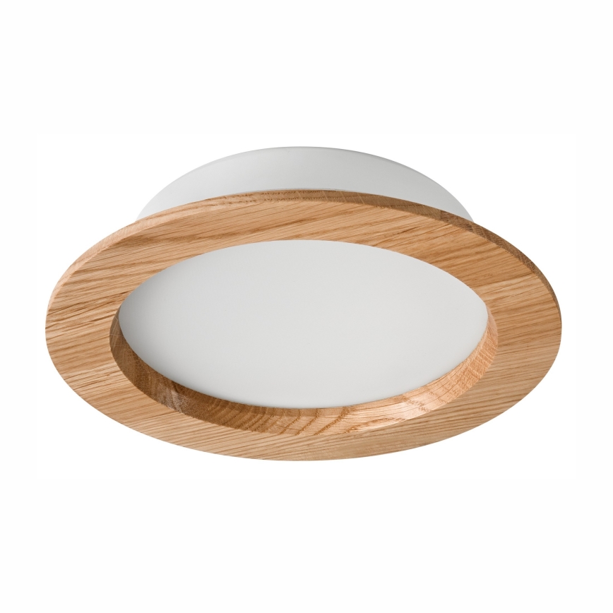 LED Oprawa wpuszczana WOODY SPOT LED/16,5W/230V 4000K dąb ø 18,5 cm