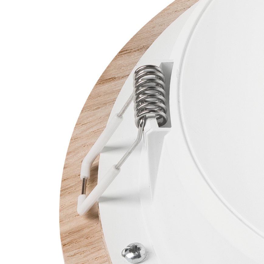 LED Oprawa wpuszczana WOODY SPOT LED/16,5W/230V 4000K dąb ø 18,5 cm
