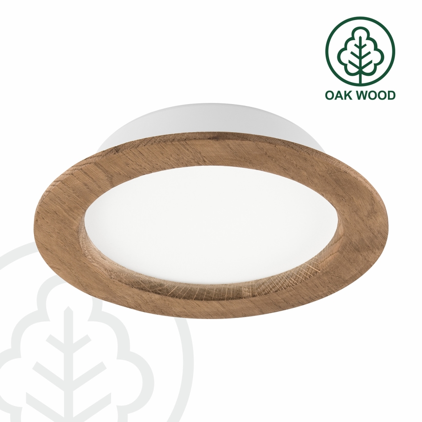 LED Oprawa wpuszczana WOODY SPOT LED/16,5W/230V 4000K orzech ø 18,5 cm