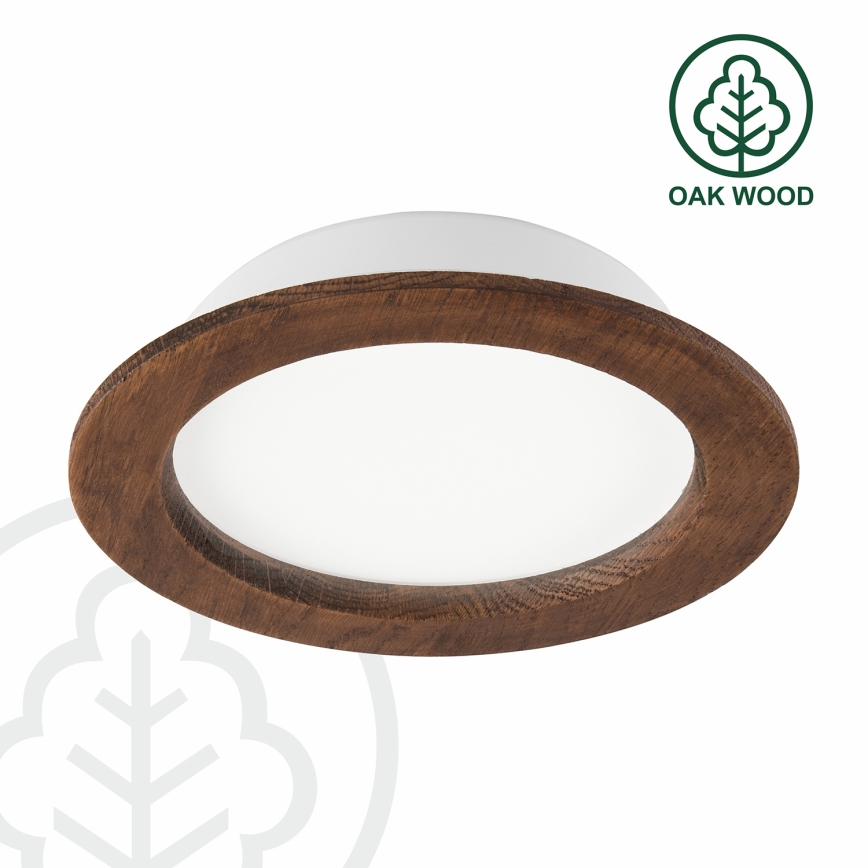 LED Oprawa wpuszczana WOODY SPOT LED/16,5W/230V 4000K wiśnia ø 18,5 cm