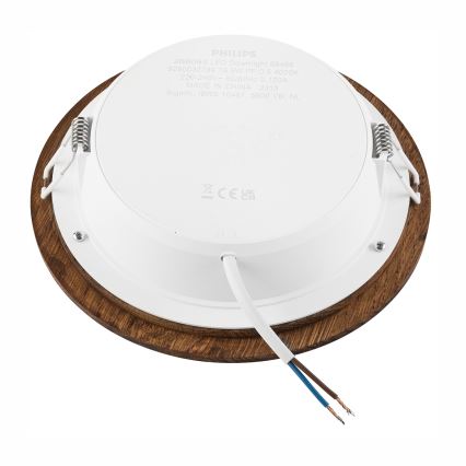 LED Oprawa wpuszczana WOODY SPOT LED/16,5W/230V 4000K wiśnia ø 18,5 cm
