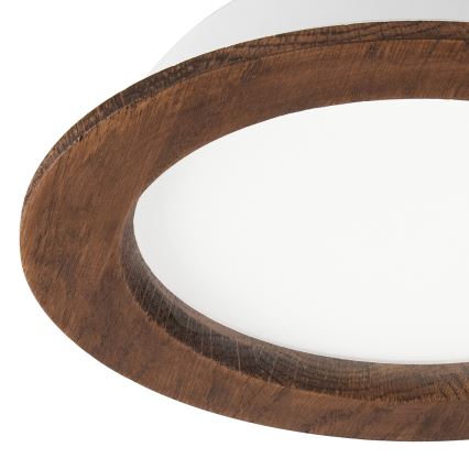 LED Oprawa wpuszczana WOODY SPOT LED/16,5W/230V 4000K wiśnia ø 18,5 cm