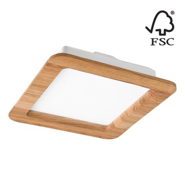 LED Oprawa wpuszczana WOODY SPOT LED/17W/230V 3000K dąb 18,5x18,5 cm
