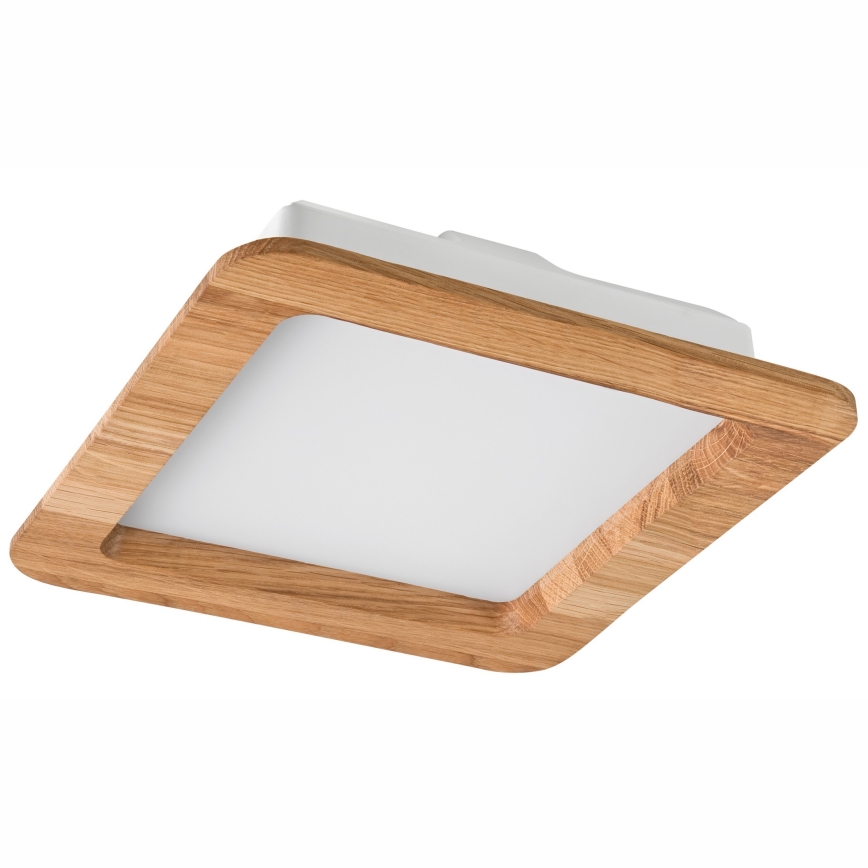 LED Oprawa wpuszczana WOODY SPOT LED/17W/230V 3000K dąb 18,5x18,5 cm