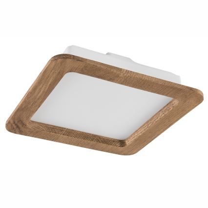LED Oprawa wpuszczana WOODY SPOT LED/17W/230V 3000K orzech 18,5x18,5 cm