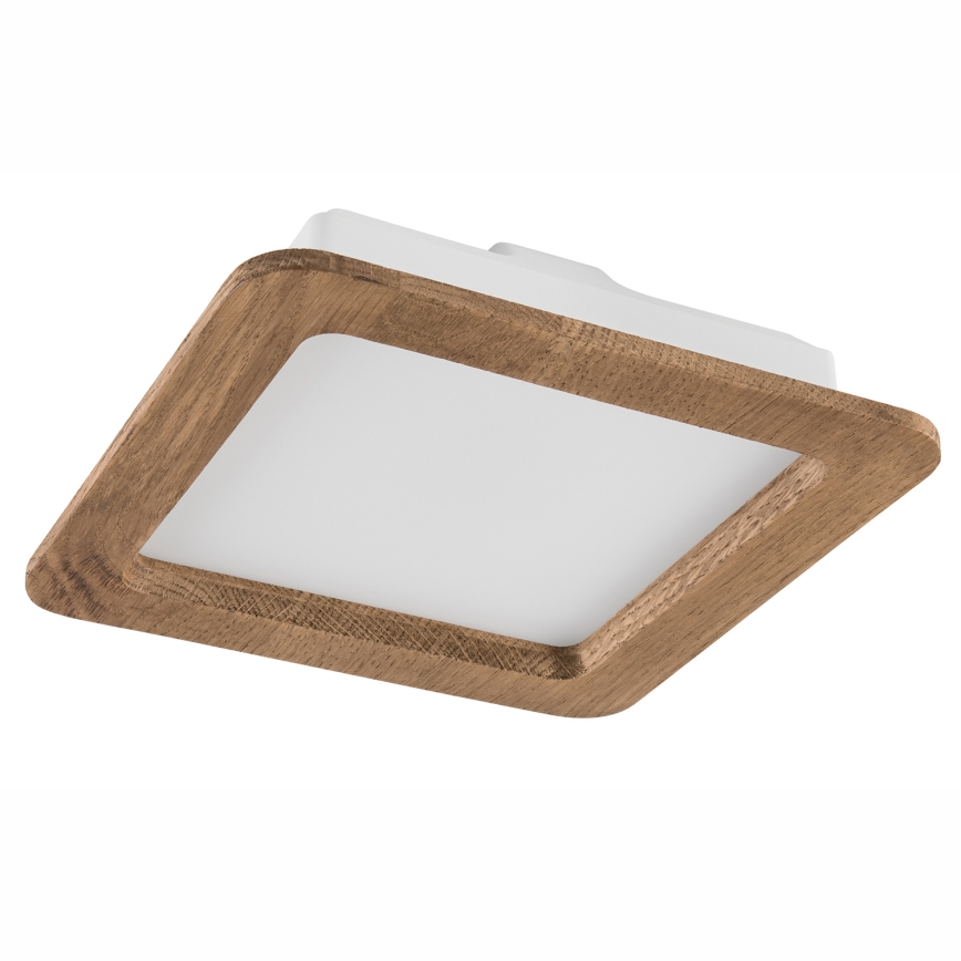 LED Oprawa wpuszczana WOODY SPOT LED/17W/230V 3000K orzech 18,5x18,5 cm