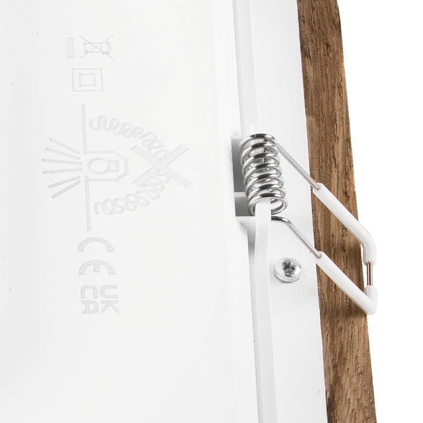 LED Oprawa wpuszczana WOODY SPOT LED/17W/230V 3000K orzech 18,5x18,5 cm