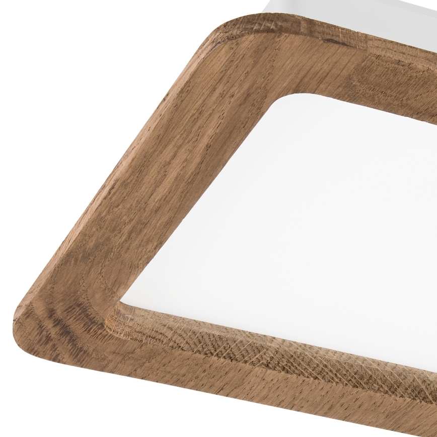 LED Oprawa wpuszczana WOODY SPOT LED/17W/230V 3000K orzech 18,5x18,5 cm
